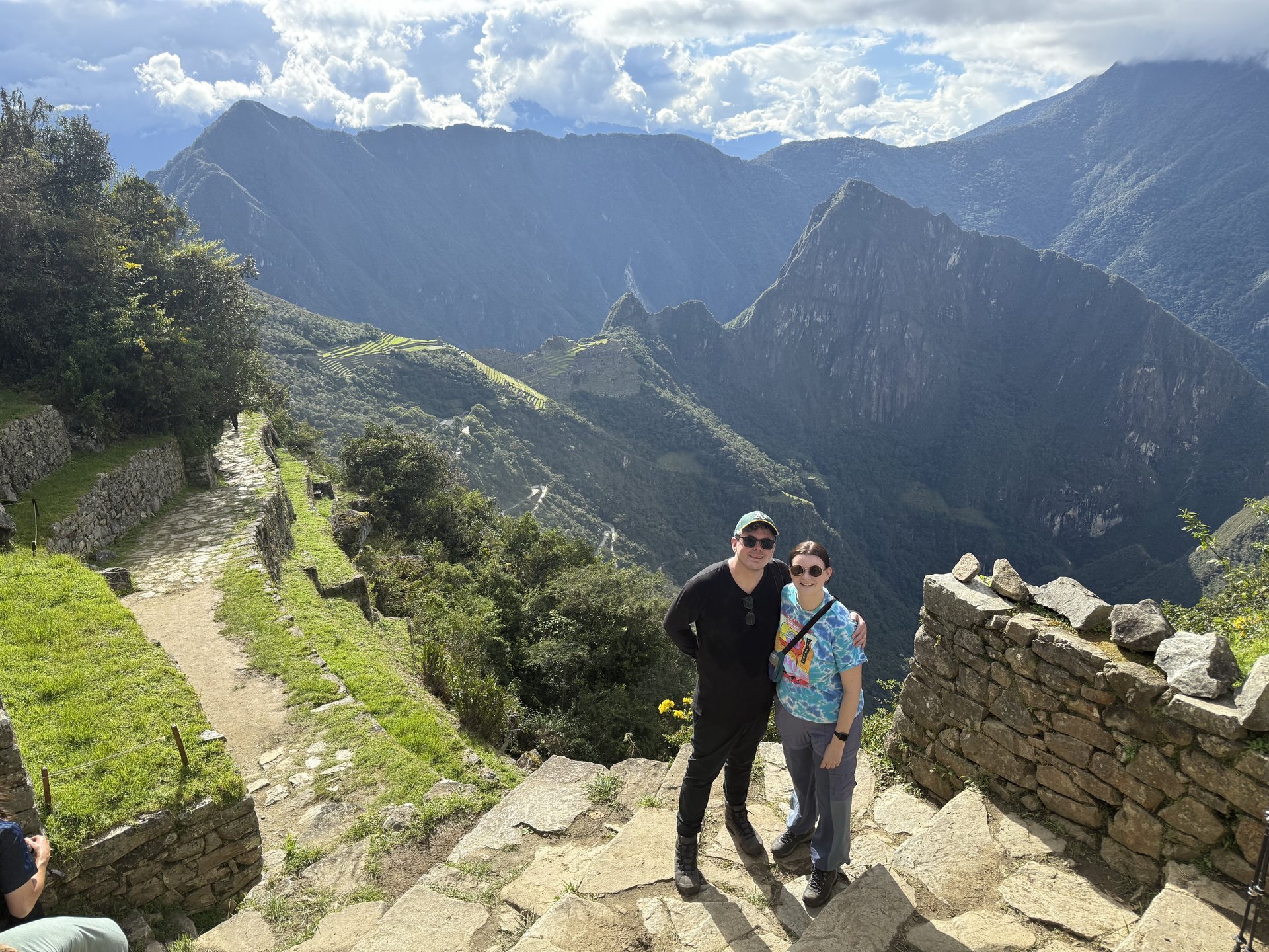 Me and Cassie, happy and almost dead