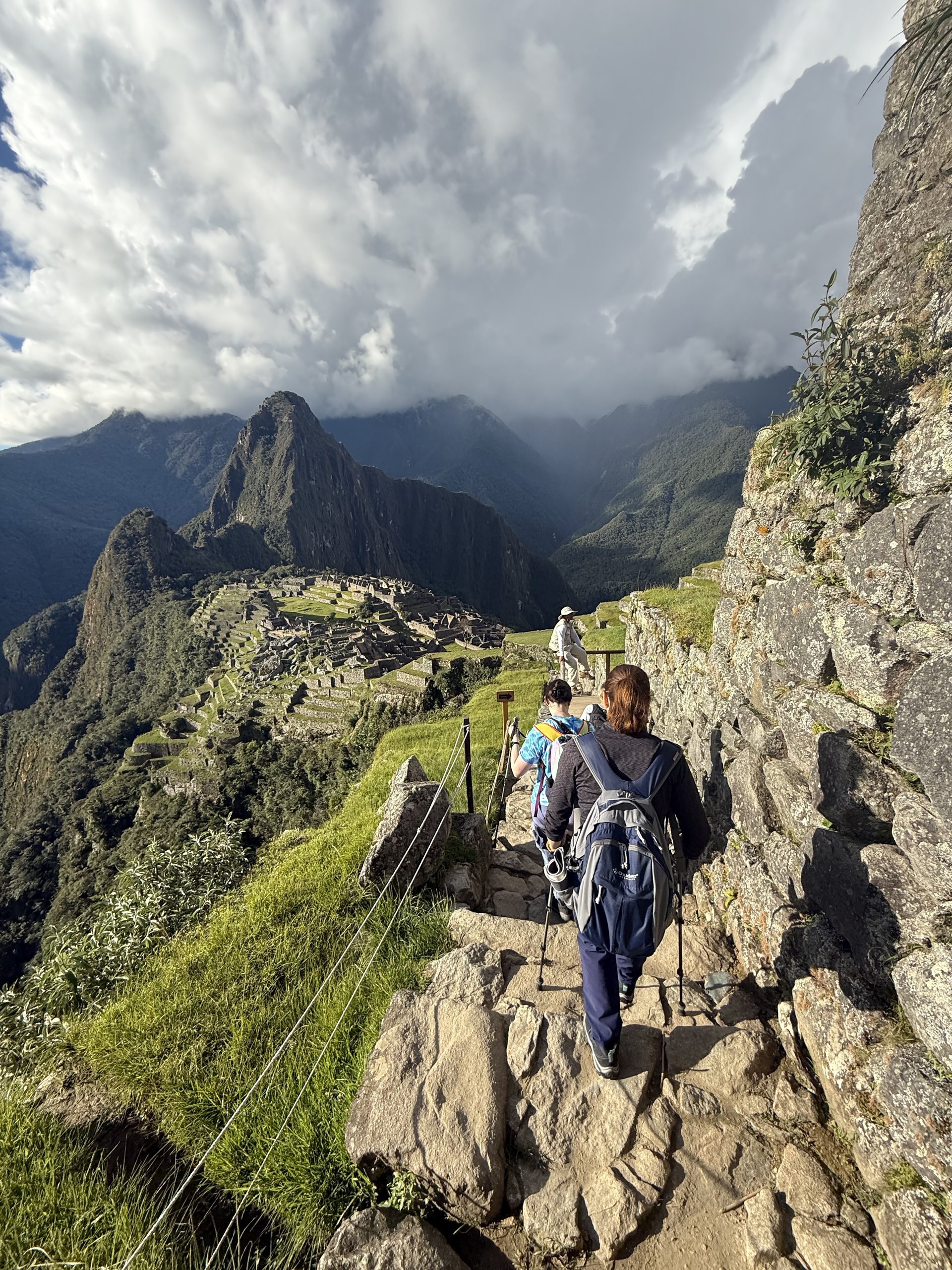 Descending to Machu Picchu