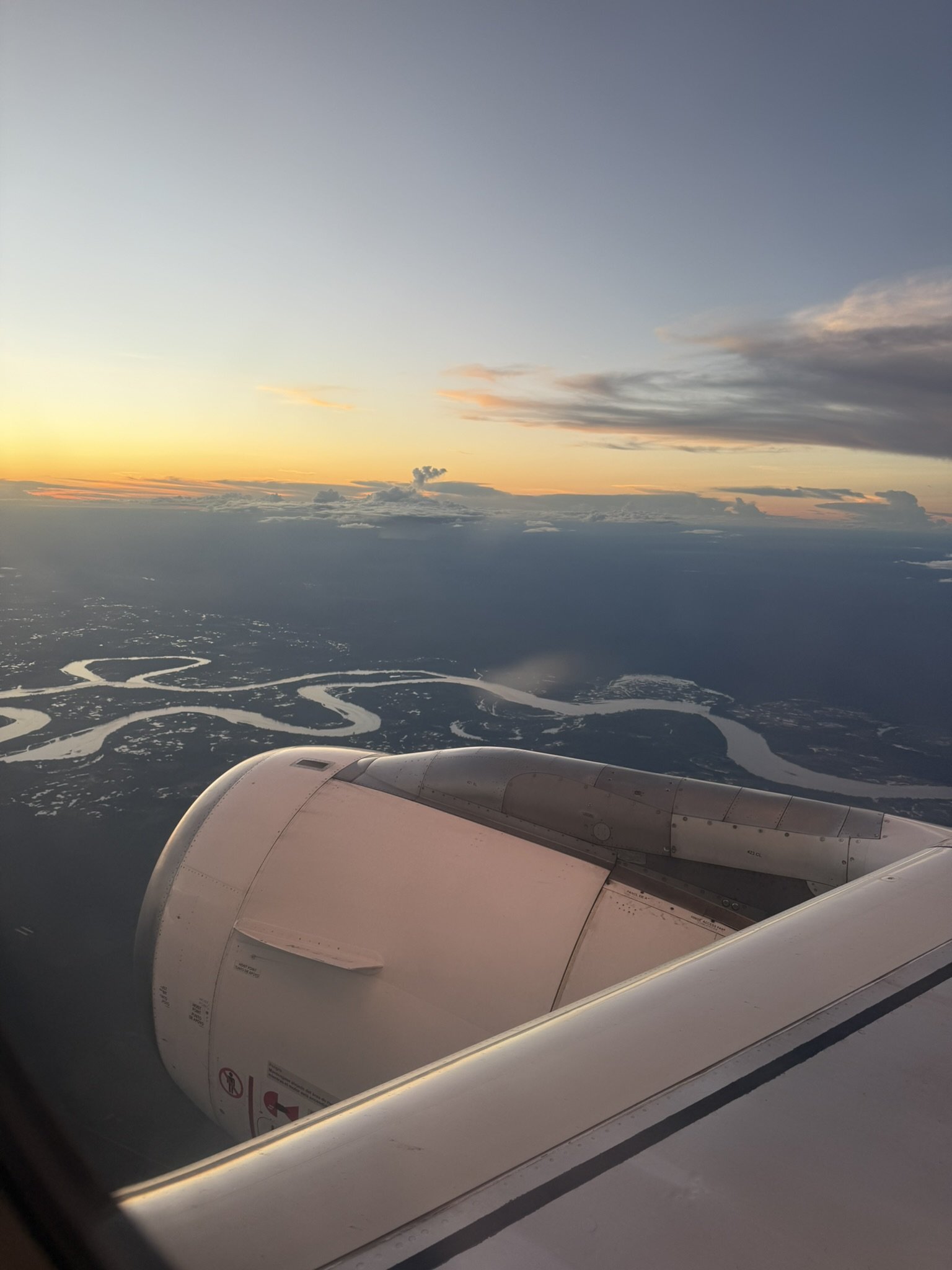 View of the river and jungle, leaving :-(